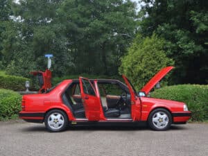Lancia Thema 8.32 in unieke kleur Ferrari Rosso Corsa (1988), foto 8