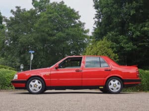 Lancia Thema 8.32 in unieke kleur Ferrari Rosso Corsa (1988), foto 40