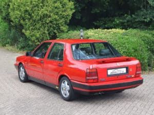 Lancia Thema 8.32 in unieke kleur Ferrari Rosso Corsa (1988), foto 3