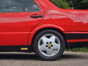 Lancia Thema 8.32 in unieke kleur Ferrari Rosso Corsa (1988), foto 4